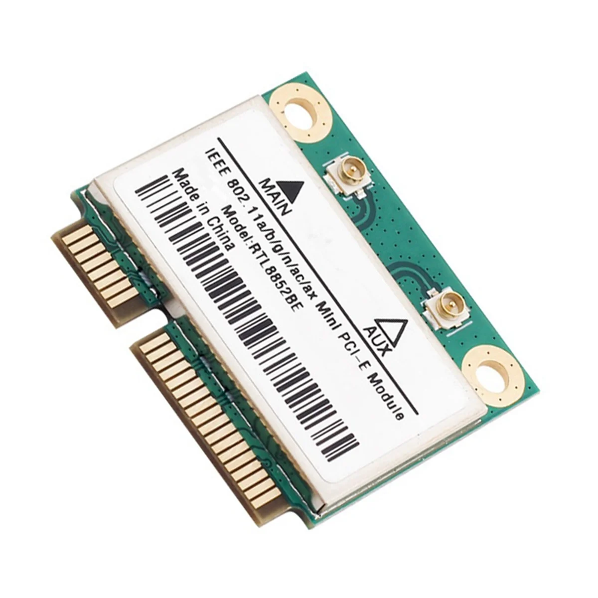 بطاقة شبكة RTL8852BE جديدة WiFi 6 1800Mbps BT 5.2 ثنائي النطاق لاسلكي MiniPCIe 802.11ac/Ax 2.4G/5Ghz -MIMO لـ Win 10 Pcie #6