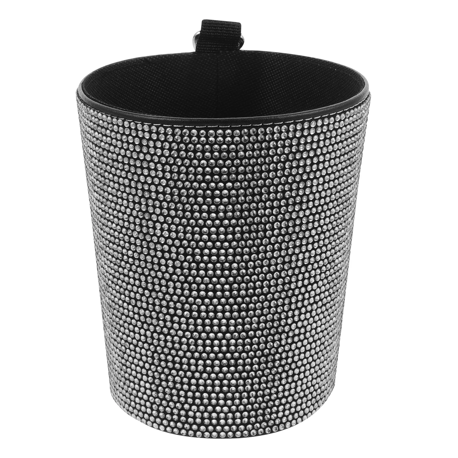 

Car Trash Can Rhinestone Small Portable Compact Car Air Vent Garbage Bin Auto Storage Organizer for Vehicle Trash Cans