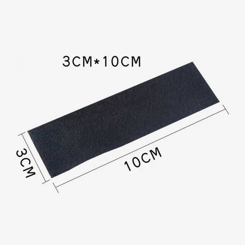 10pcs Black Cloth 10x3cm 10x5cm Fabric Replaceable Felt With Self Adhesive Glue For 3M Squeegee Car Vinyl Film Wrapping Scraper