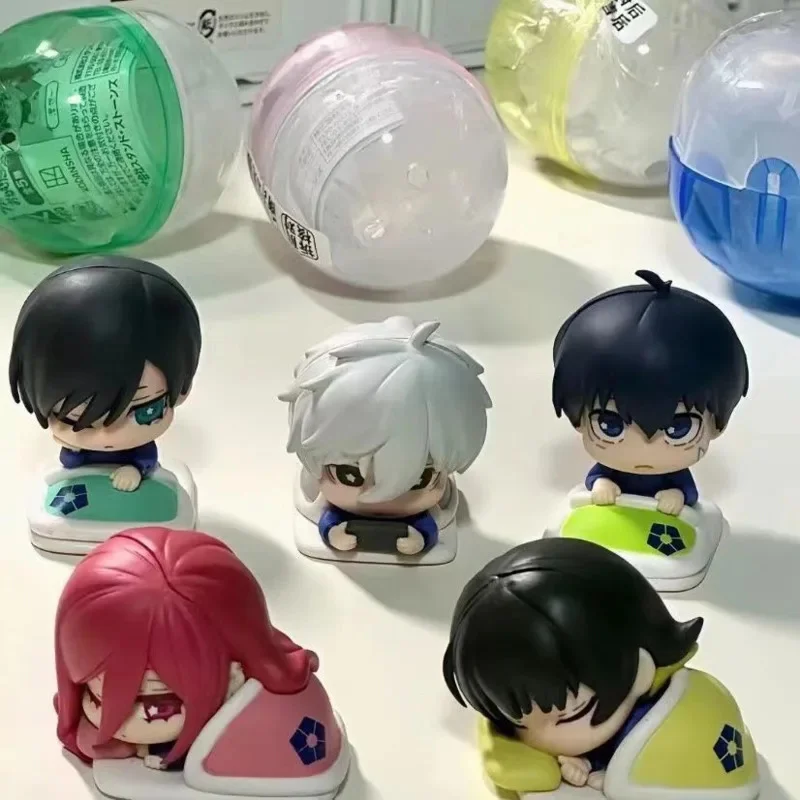 

5pcs/set Anime Blue Lock Figures Sleep Gashapon Nagi Seishiro Isagi Yoichi Action Figure Decoration Pvc Model Gift For Kids