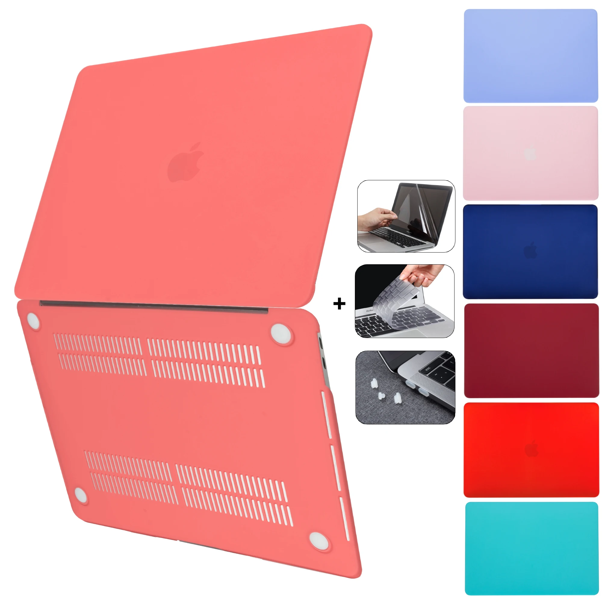 Laptop Case for Macbook Air 13.6 Case M2 Air 15 2023 Pro 13 14 16 Ritena touch ID Pro 15 CD ROM A1286 Cover mid 2009 - mid 2012