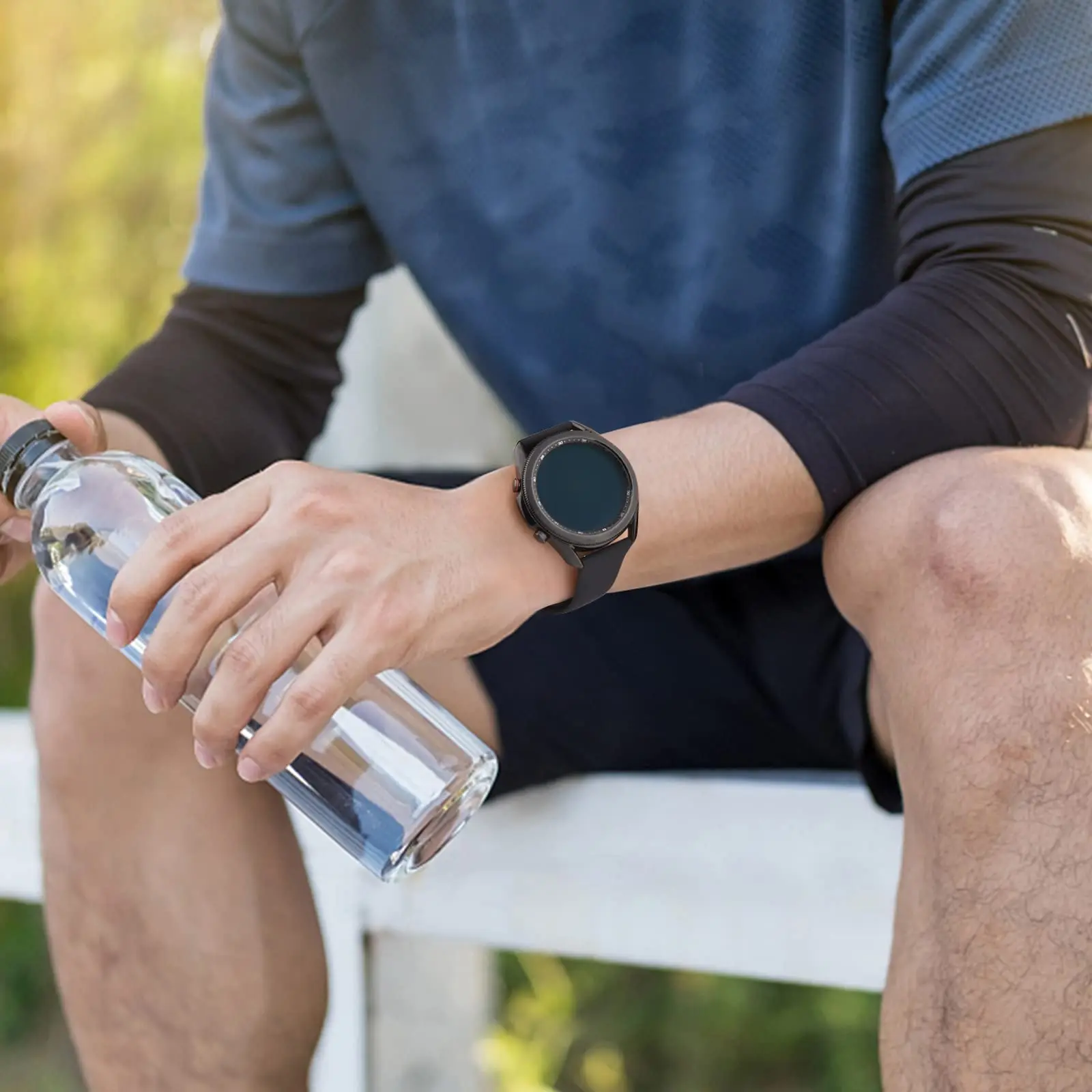 Pulseira de Silicone para Samsung Galaxy Watch, Pulseira Relógio Clássico, Pulseira para Relógio 6, 5, 4, 44mm, 40mm, Active 2, 3, 45mm, 41mm, 46mm, 42 milímetros, 20 milímetros, 22 milímetros