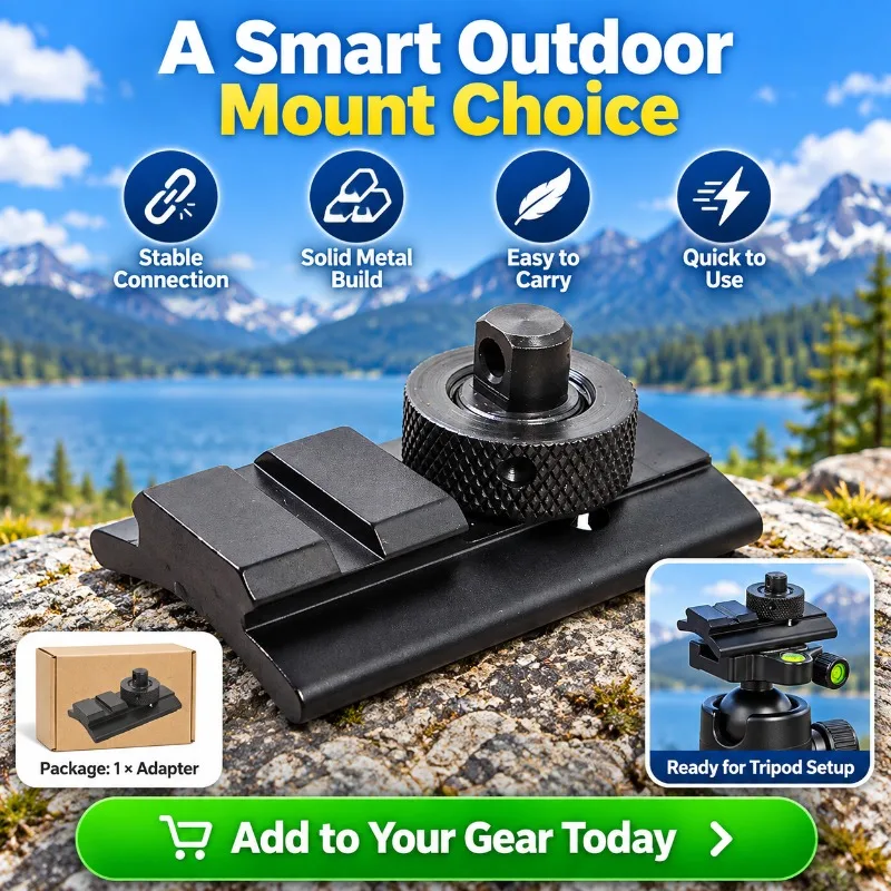 Outdoor Tripod Fixing Connector 20mm Rail Bracket Tripod Mount Replacement Parts