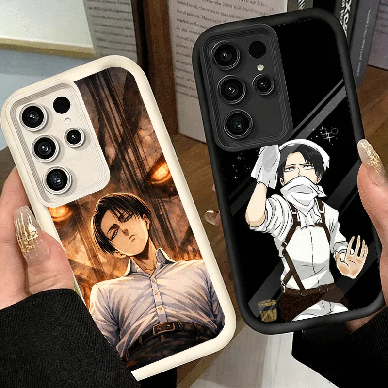 A-Attack On T-Titan Levi Soft Phone Case for Samsung Galaxy S26 Ultra S25 FE S24 + S23 S22 Plus S21 S20 FE 5G Shell Silicone Fun