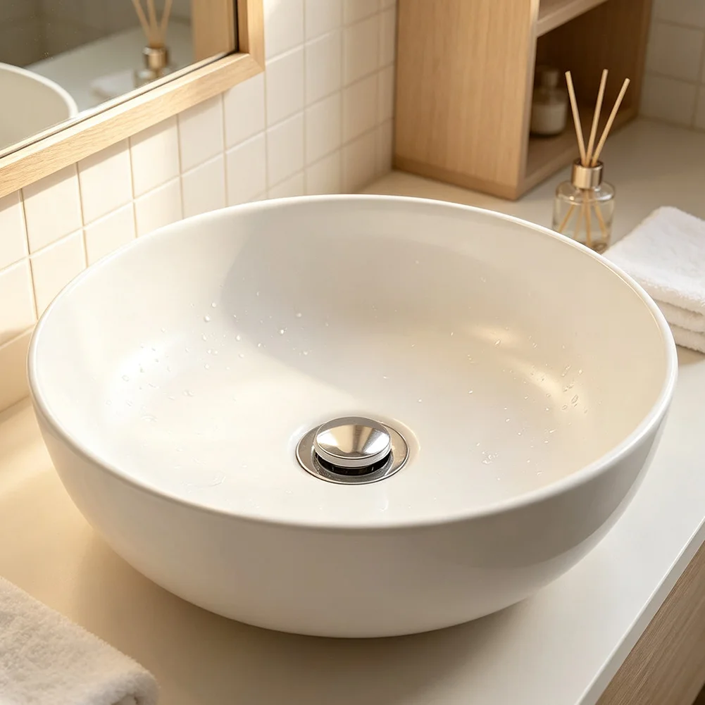 For Daily Household Use No Overflow Sink Stopper Compact Low Profile Streamlined Appearance Sturdy Construction