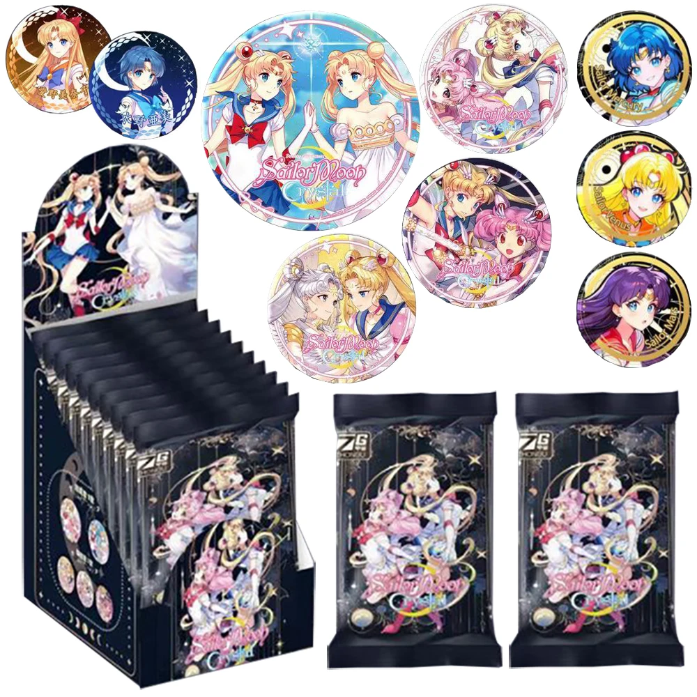 

Японская волшебная девушка, аниме, значок круглой формы, классический характерный узор, изысканная брошь высокой четкости, рождественский семейный подарок