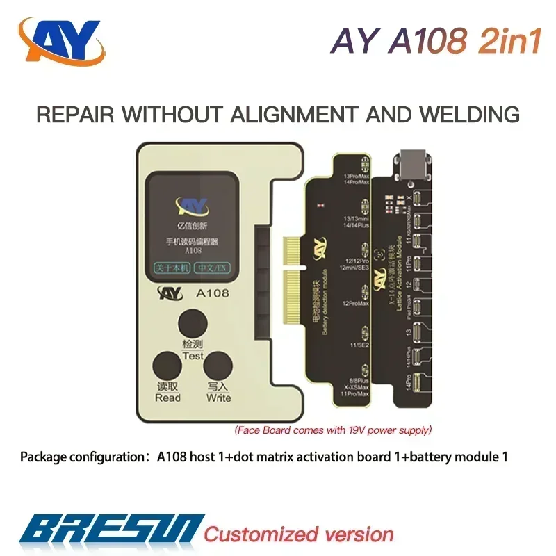 AY A108 جديد Dot Matrix Repair FPC آيفون X-13 14 15 Pro Max Mini Dot Projector قراءة كتابة العلامة على أدوات إصلاح معرف الوجه المرنة