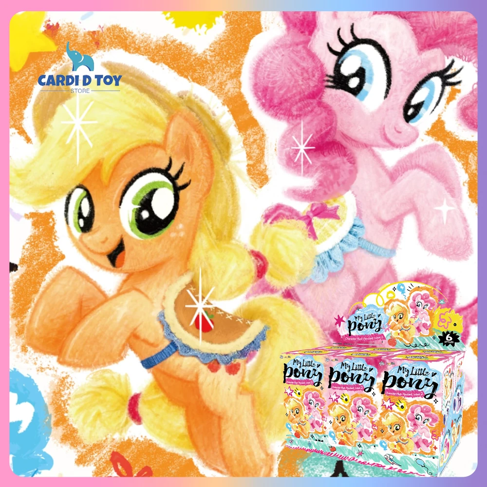

New Genuine My Little Pon Blind Box Series 2 Pinkie Pie Action Figure My Little Pon Keychain Mystery Box Keyring Gift Toy