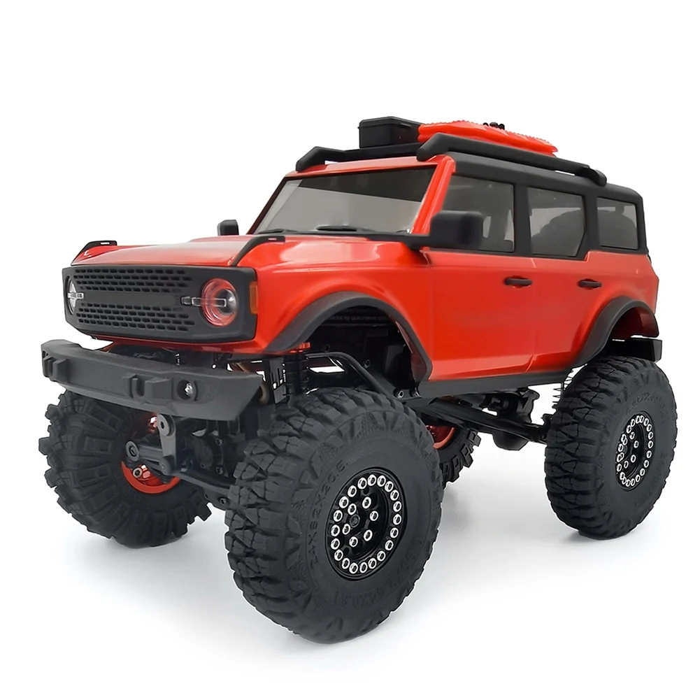 YSUN-4PCS 62Mm 1.0Inch Wheel Tires Soft Mud Terrain Rubber Tyres Black For 1/24 RC Crawler Car Axial SCX24 Bronco Gladiator Part