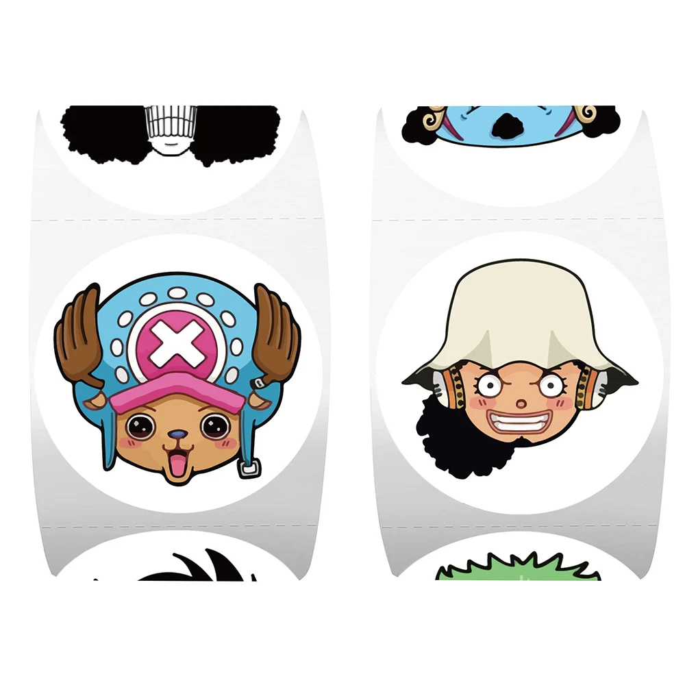 

500pcs/roll ONE PIECE Anime Graffiti Stickers Classic Cool Cartoon Decals DIY Luggage Phone Water Bottle Sealing Labels Decals