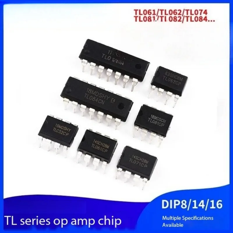 

2PCS TL061 062 071 072 074 081 082 084CN/CP op amp chip direct insert DIP8/14/16