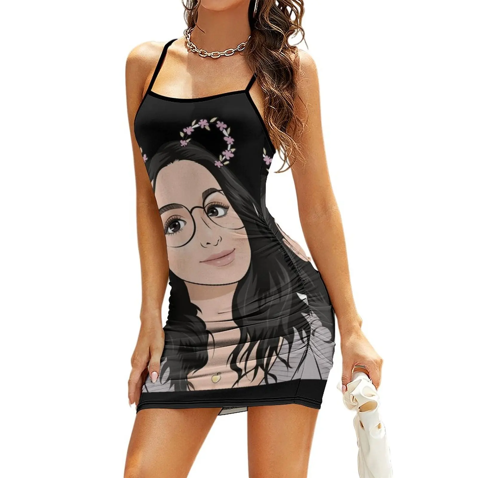 

sssniperwolf Kids Pullover Hoodie Sling Dress elegant and pretty women's dresses Clothing female cute dress evening dress woman