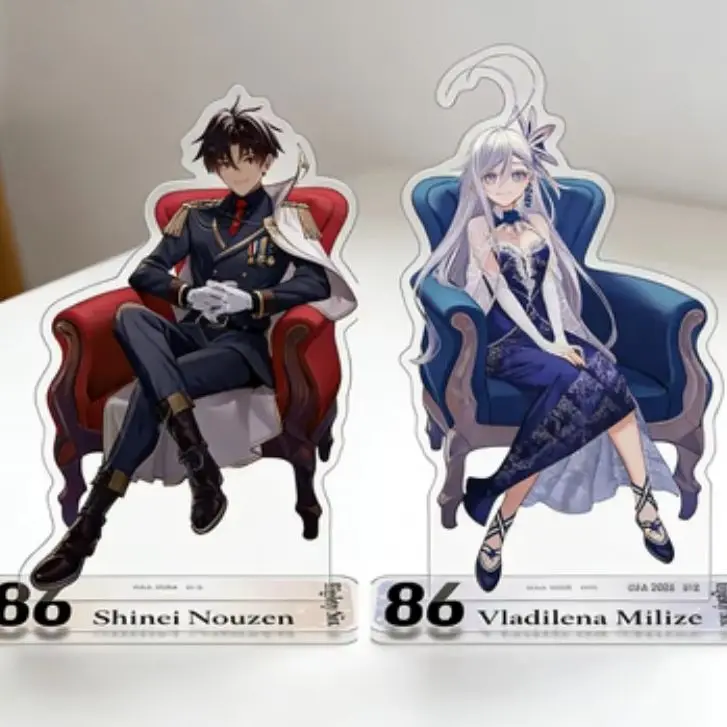 Anime 86 Eighty-Six Shinei Nouzen Vladilena Milizé Acrylic Stand Model Plate Evening Gown Collection Desktop Ornament