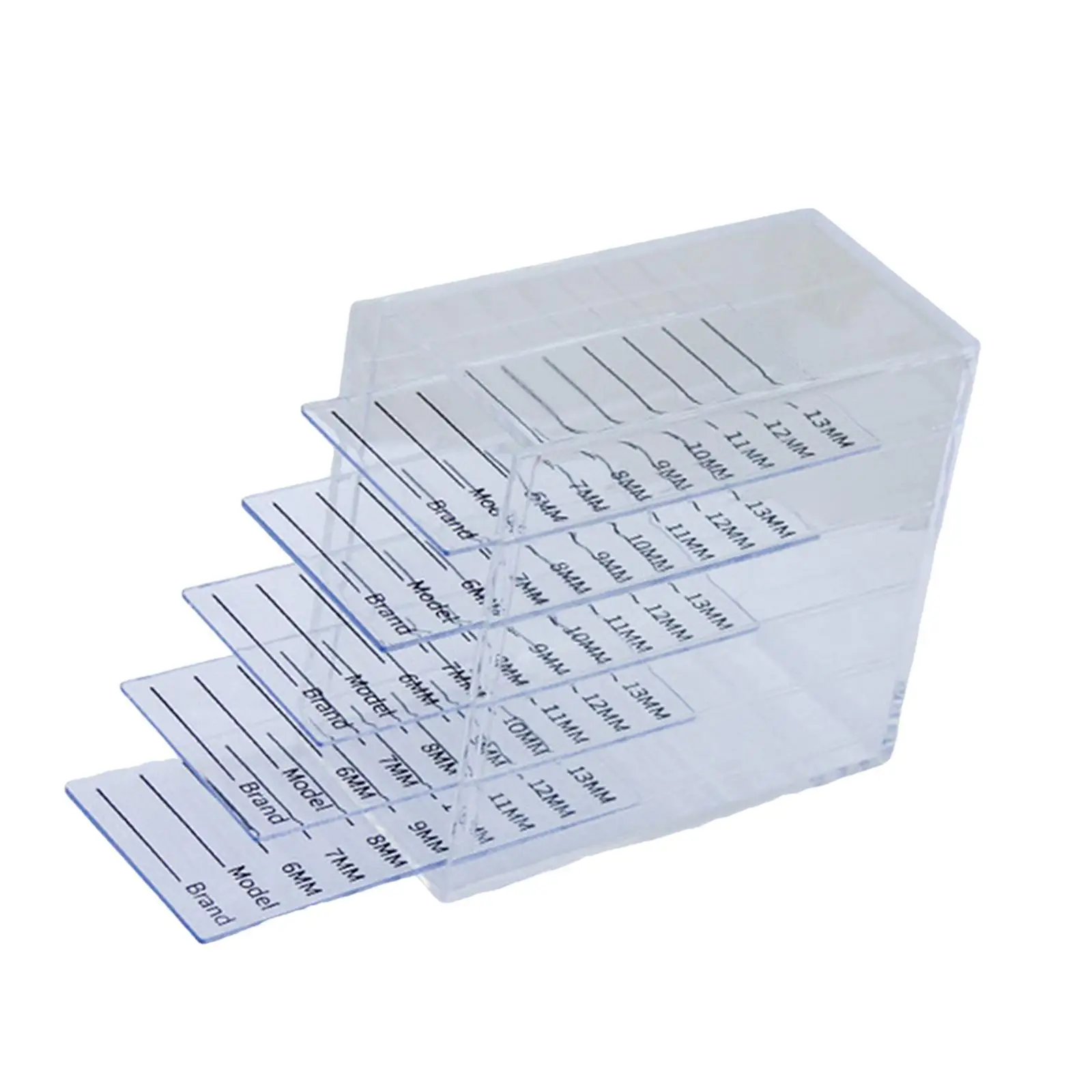 Eyelash Display Organizer Acrylic Five Layers Compact Dustproof Sealed Box for Salon Eyelash Accessories