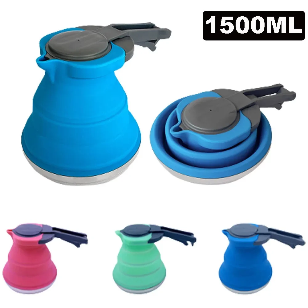 Travel to prevent compression portable silicone teats, outdoor silica gel folding coffee maker