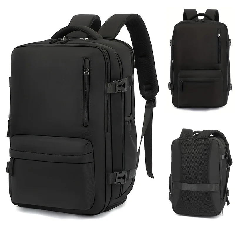 Expandable Business Travel Backpack, Waterproof Laptop Backpack Fits 15.6 Inch Notebook with Luggage Strap for Work Trip