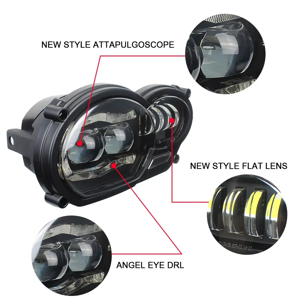 Led Headlights Assembly for Bmw R1200gs 2004-2013 Lc R 1200gs Adv Adventure R1200 Gs Motorcycle HeadLight