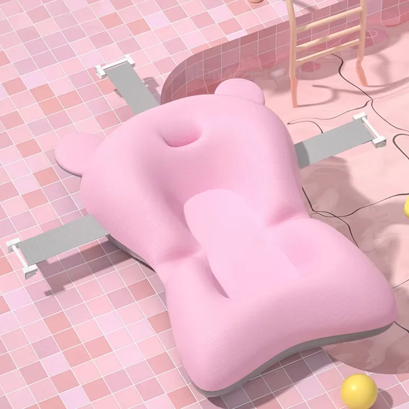 وسادة دعم حمام الطفل، مقعد عائم قابل للطي، وسادة استحمام لحديثي الولادة، أرجوحة شبكية لسلامة الرضع