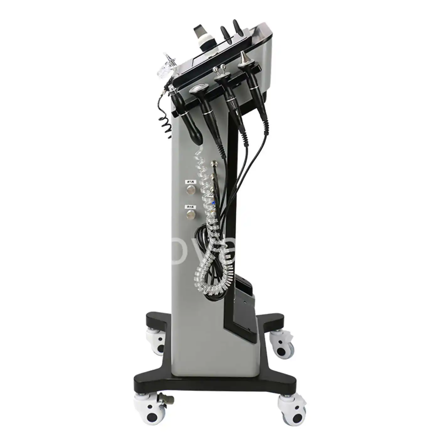 Profissional 8 em 1 oxigênio facial galvânico máquina facial clareamento rosto limpeza remoção de cravo aqua peeling facial machin