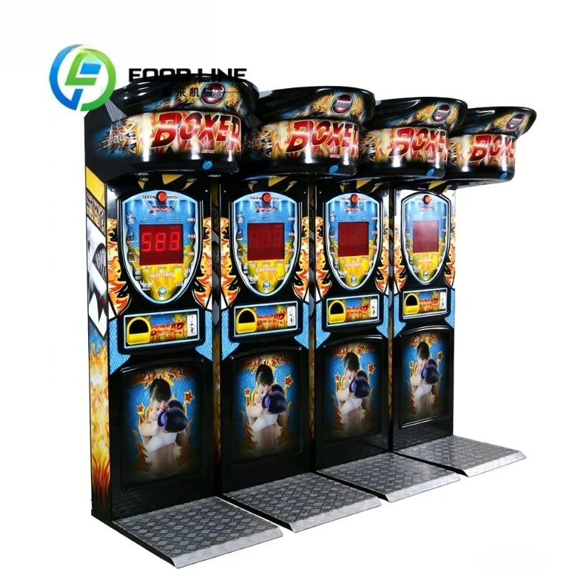 Coin Operated Boxing Machine Adopts Wear Resistant Punch Bag Just Like Punch Bag Arcade Game Machine For Long Time Continuous