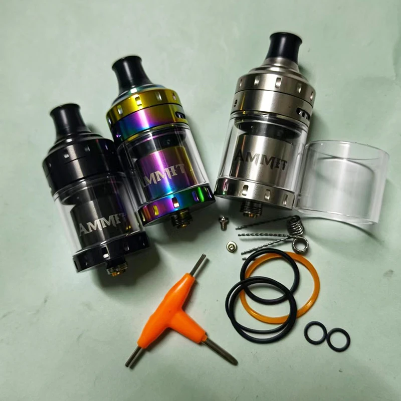 

Ammit rta 24mm diameter for 40mm high 316SS Classic rebuildable 4ML for 510 Tank Replacement Decorative Spare Parts Include