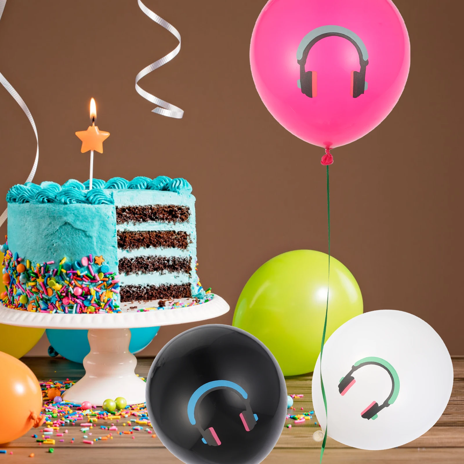 

Baby Shower Music Balloons Musical Birthday Decorations Accessories Theme Party
