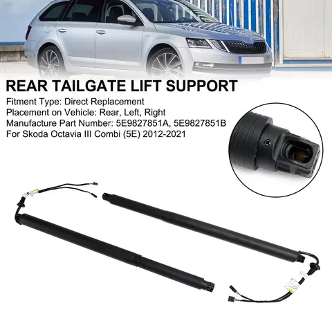 New For 2012-2020 Skoda Octavia III Combi Part Power Liftgate Trunk Lift Support Electric Tailgate Struts Shocks Replacement