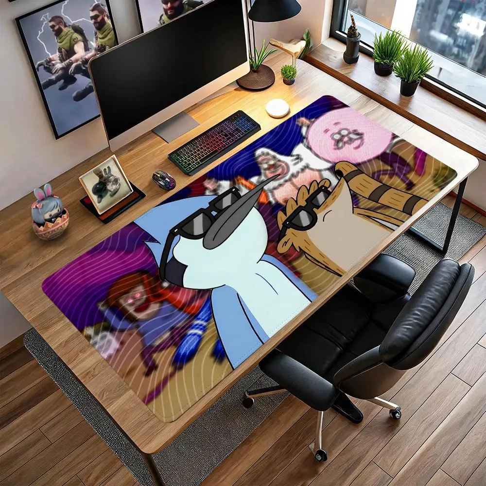 

Regular Show Mouse Pad Large gaming mat,extended desk pad,custom anime mousepad,RUB mouse mat,non slip surface