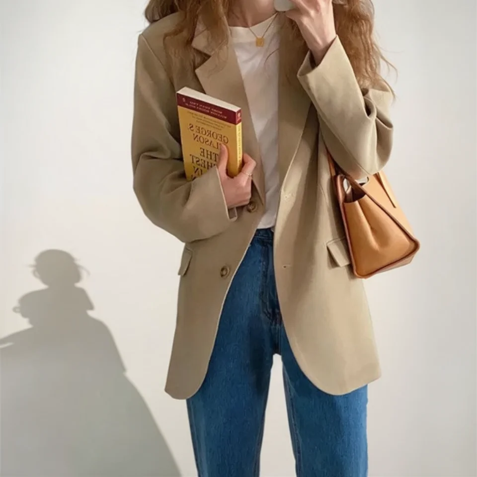 

Blazers Womans Youthful Plaid Rhinestone Leather Tuxedo Wedding Modest Edge Stitch Embroider Floral Decor Cuffs Pure Soft Casual