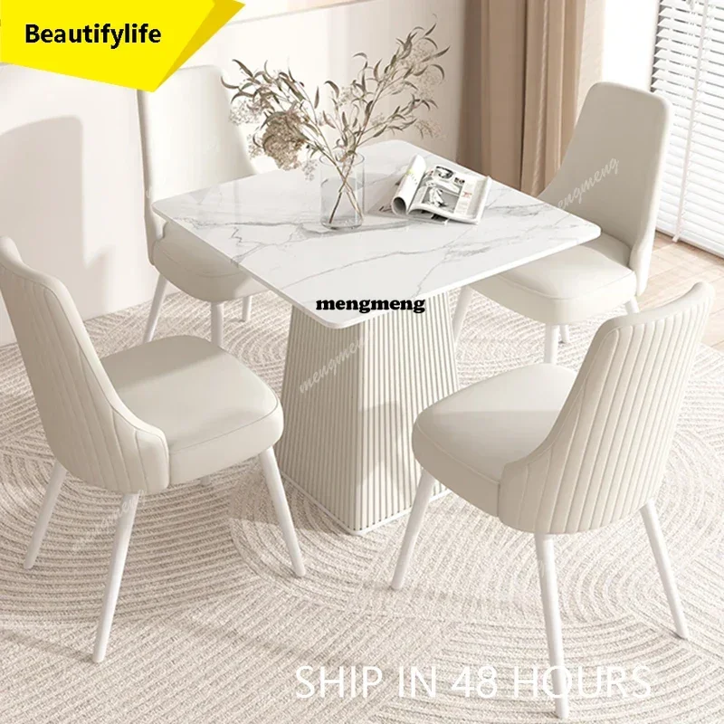 Mesa de comedor de mármol CC Mahjong, mesa de centro, mesa de comedor nórdica para balcón que ahorra espacio, mesa de bistró, juegos de comedor, muebles de salón