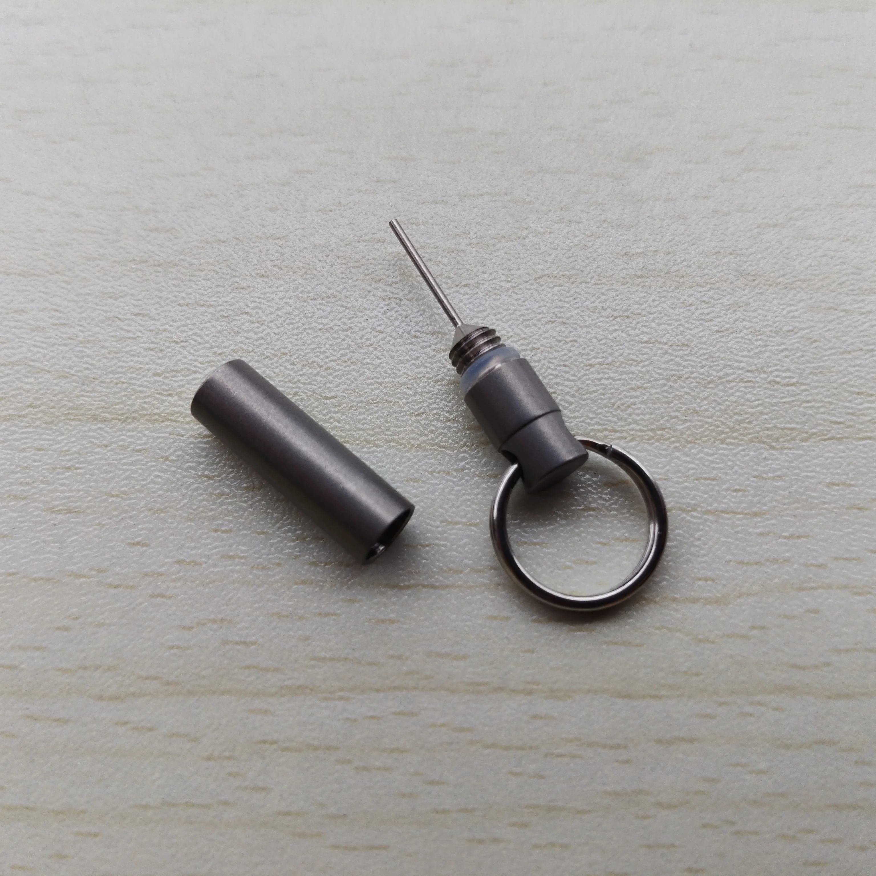 Titanium SIM Card Eject PIN with KeyChain Ring, Portable SIM Removal EDC Tool