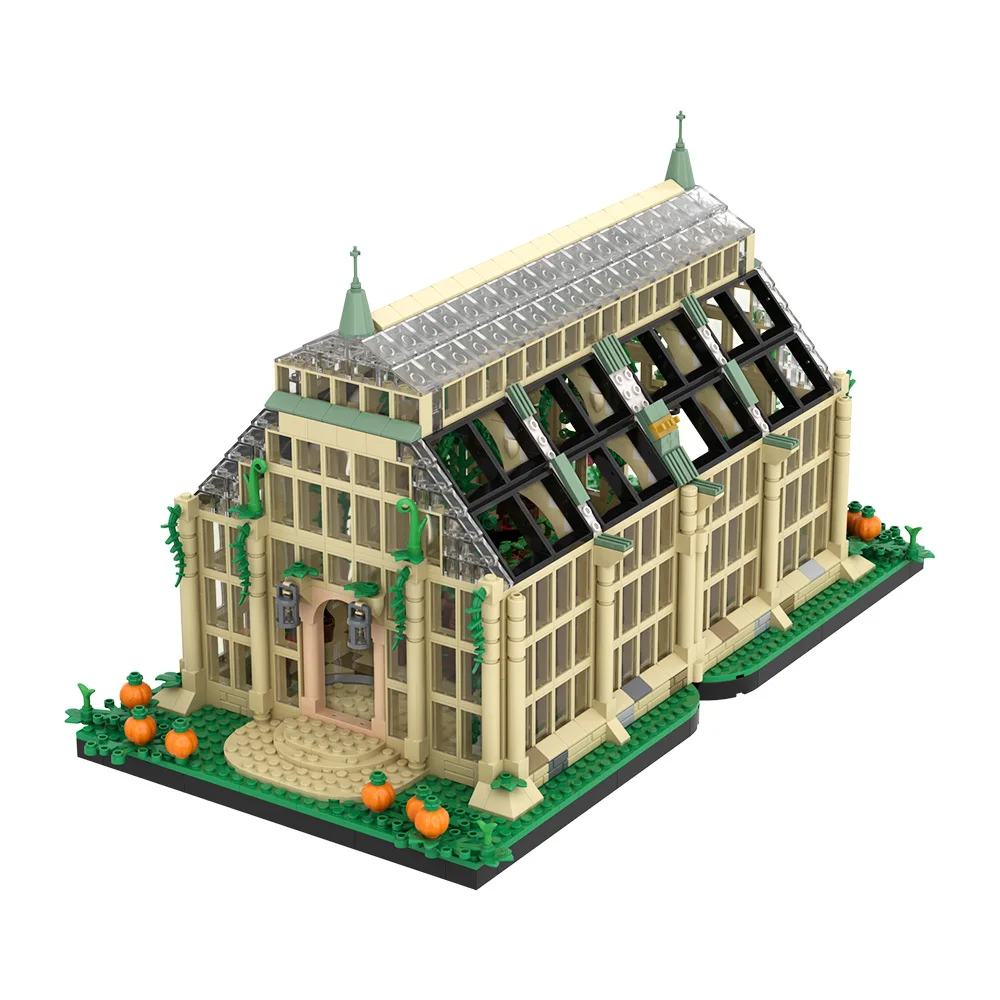 

MOC Herbology Greenhouse Building Blocks Sunroom Phytotechnology Cultivation Lab Brick Toy Adult Gift