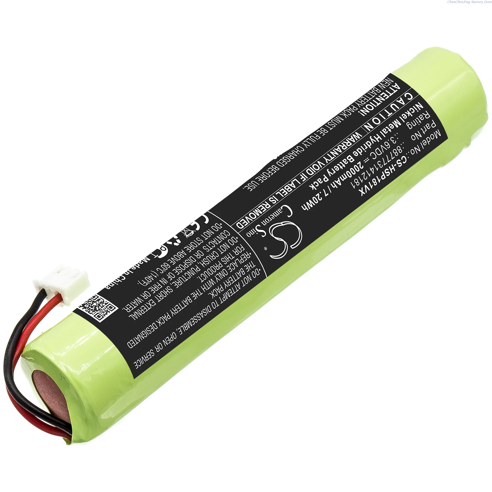 

3.6V 2000mAh Vacuum Cleaner Battery 8877731412181 for Hurricane Spin Scrubber, For Brush Cleaner Mop +TOOL