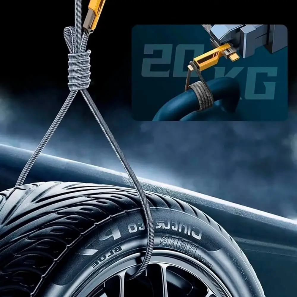 Cabo Carregador 4 em 1 65W Turbo Reforçado 1.2m نايلون Trançado Carregamento متوافق مع iPhone Android MacBook Tablet Notebook