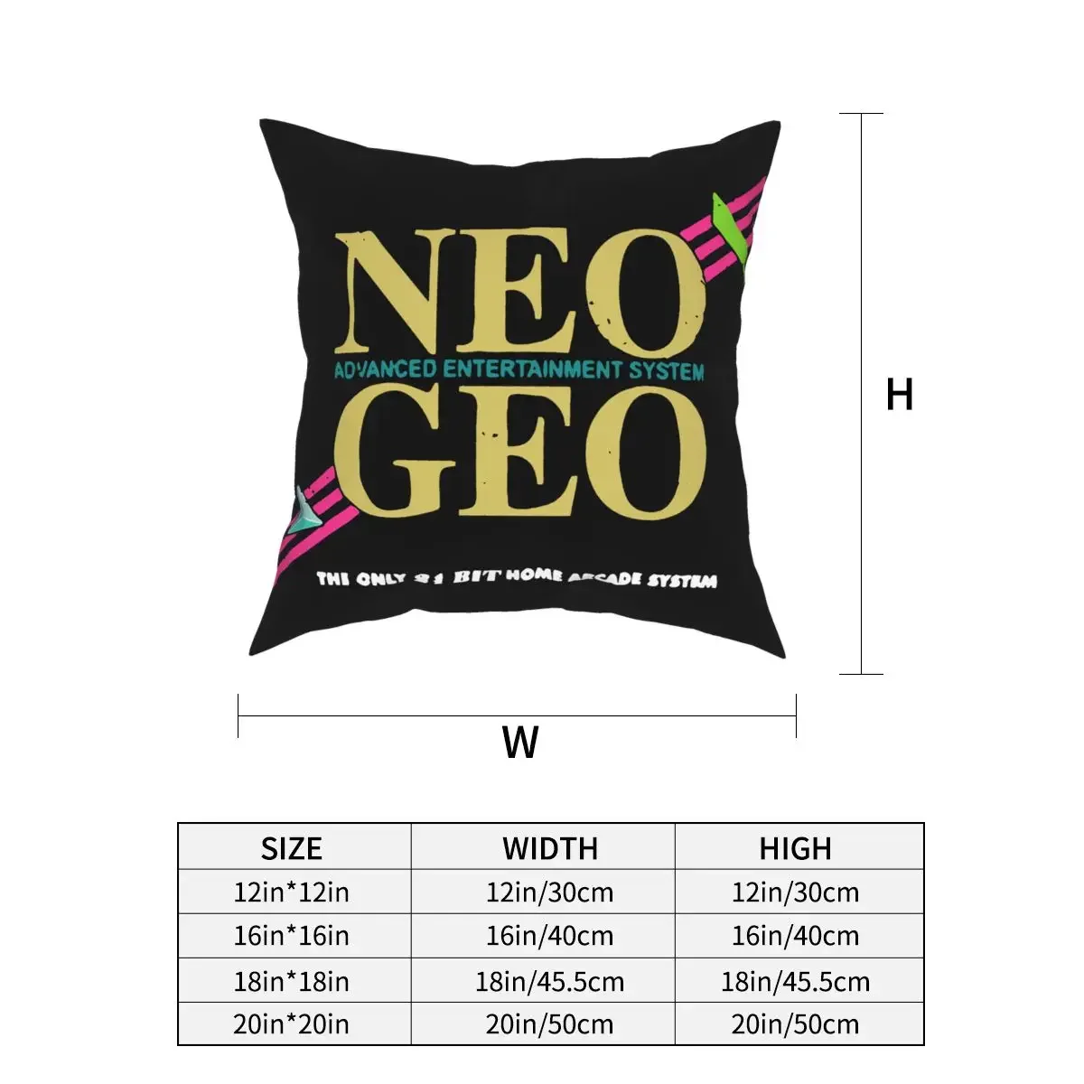 AES Pillowcase Printed Polyester Cushion Cover Decorative Neo Geo Snk Pillow Case Cover Home Zipper 18\'\'