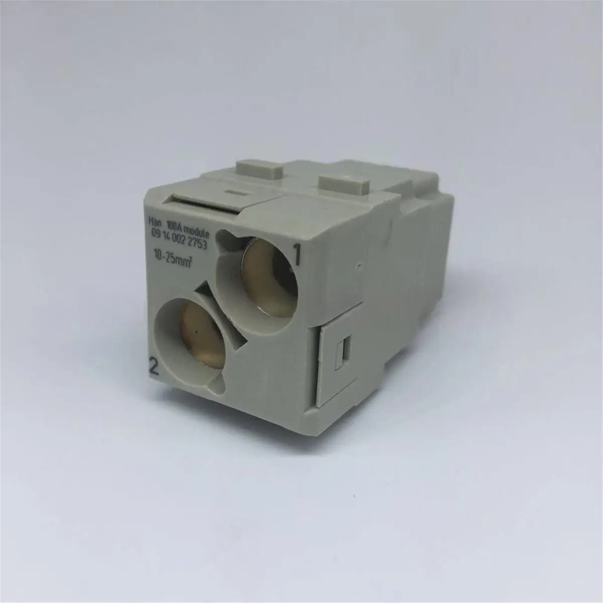 09140022753 MOD--S Crimp Module, 2-Position Female Power Connector Module, 1000V 100A Heavy-Duty Connector Insert
