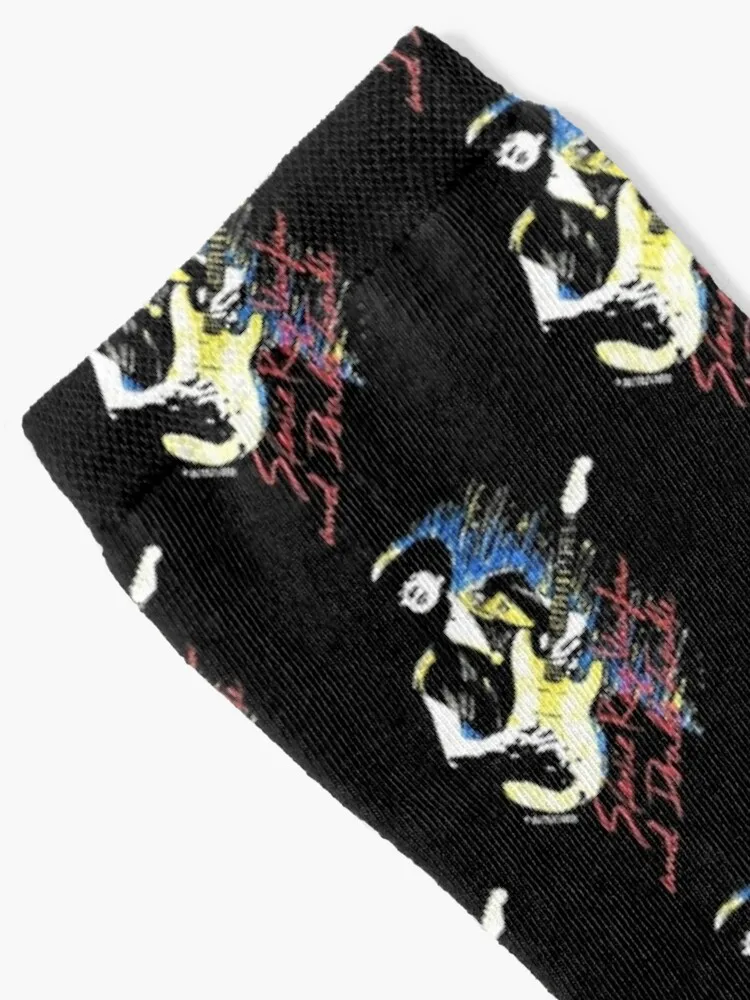 RARE Vintage 90s 1990 90 SRV Stevie Ray Vaughan In Step Final Tour before death double sided Socks floor Socks Men Women's