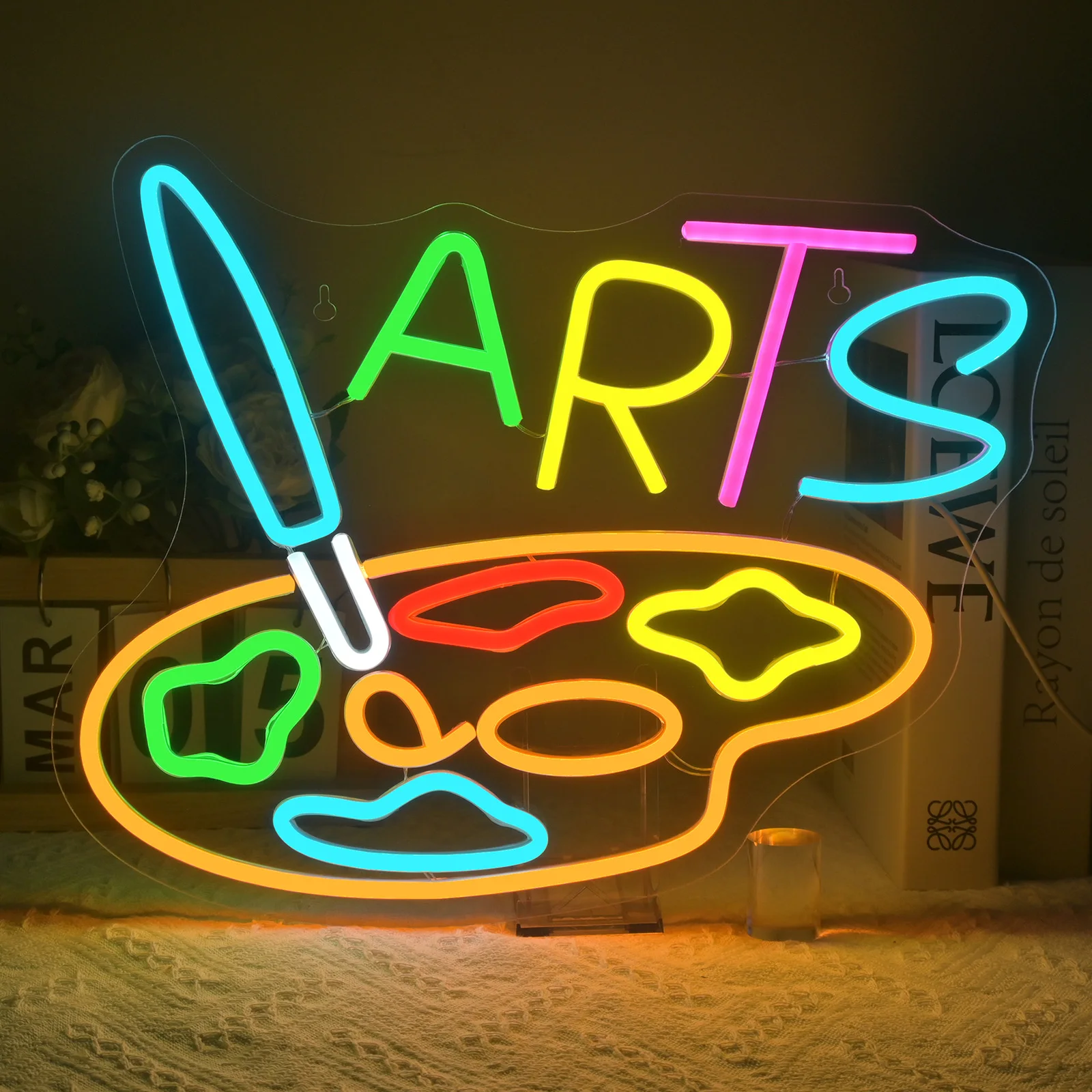 Paint Neon Sign Dimmable Painting Neon Light Signs for Wall Decor USB Powered LED Light Up Sign for Studio Art Wall Decor