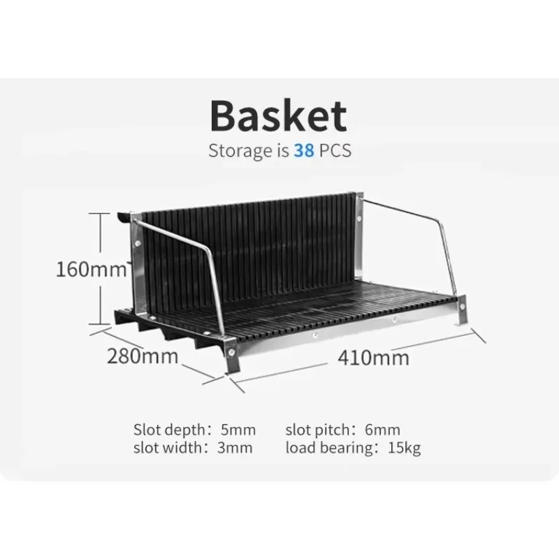 

High quality stainless steel anti-static Turnove hanging basket ESD SMT PCB reel storage cart with hanger