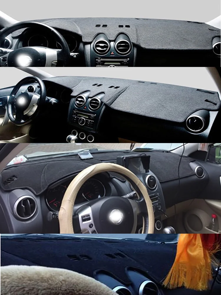 

Для 2007-2013 Nissan Qashqai + 2 I J10Z 1Mk Dashmat крышка приборной панели изоляционная солнцезащитная защитная накладка на приборную панель