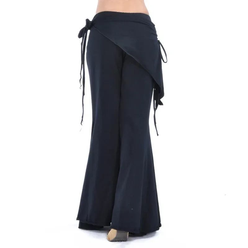 Women Belly Dance Spandex Yoga Pants Oriental Tribal Salsa Ballroom Dance Pants High Waist Trousers Practice Bloomers