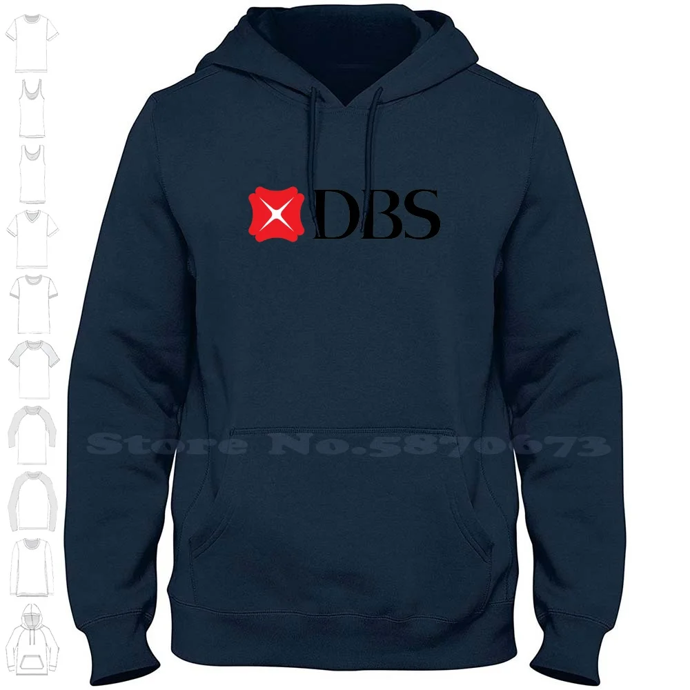 DBS Bank Logo High-quality Hoodie 100% Cotton Sweatshirt