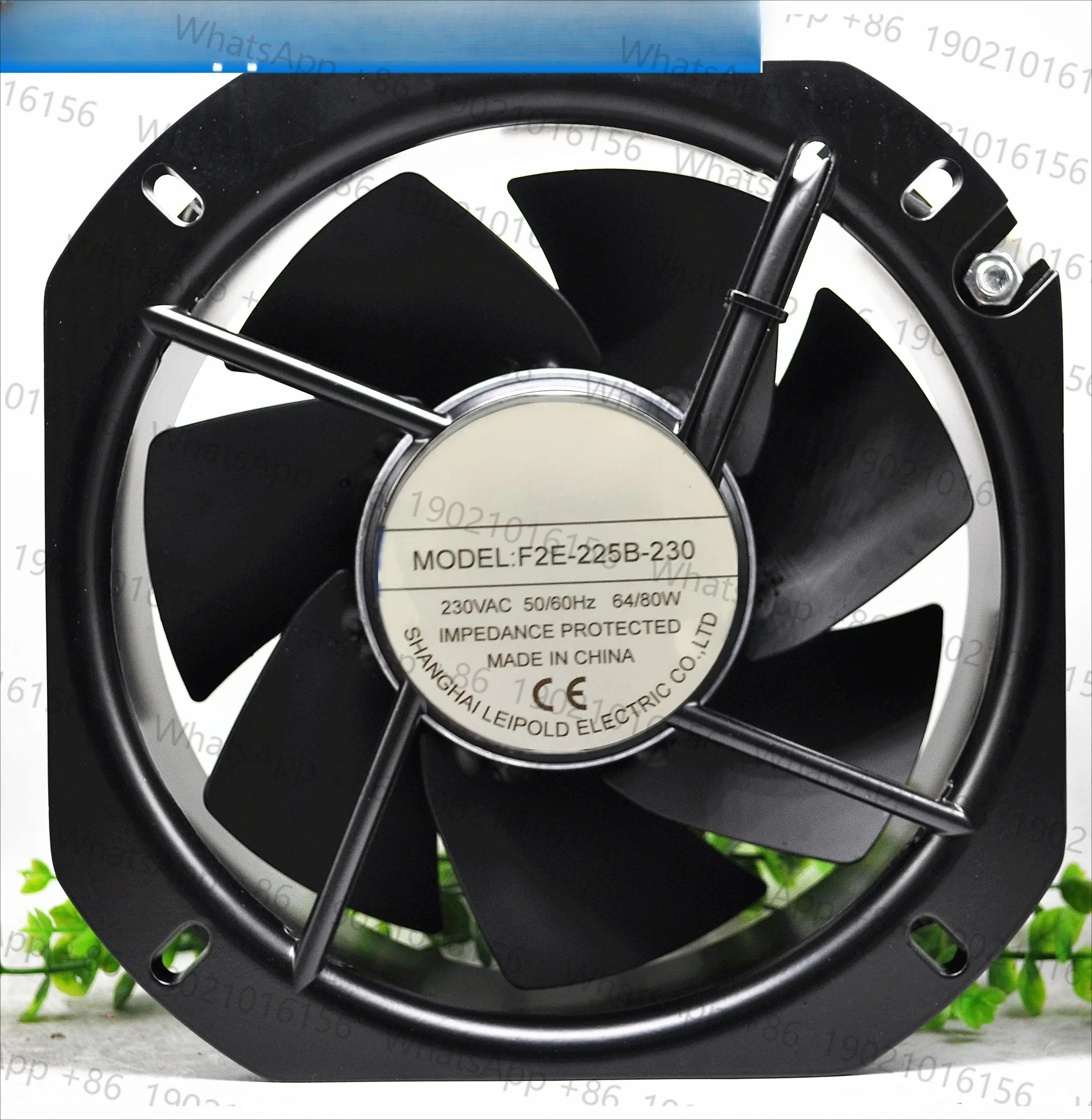 

F2E-225B-230 225 * 80MM AC230V Micrographics Cabinet Inverter Cooling Fan