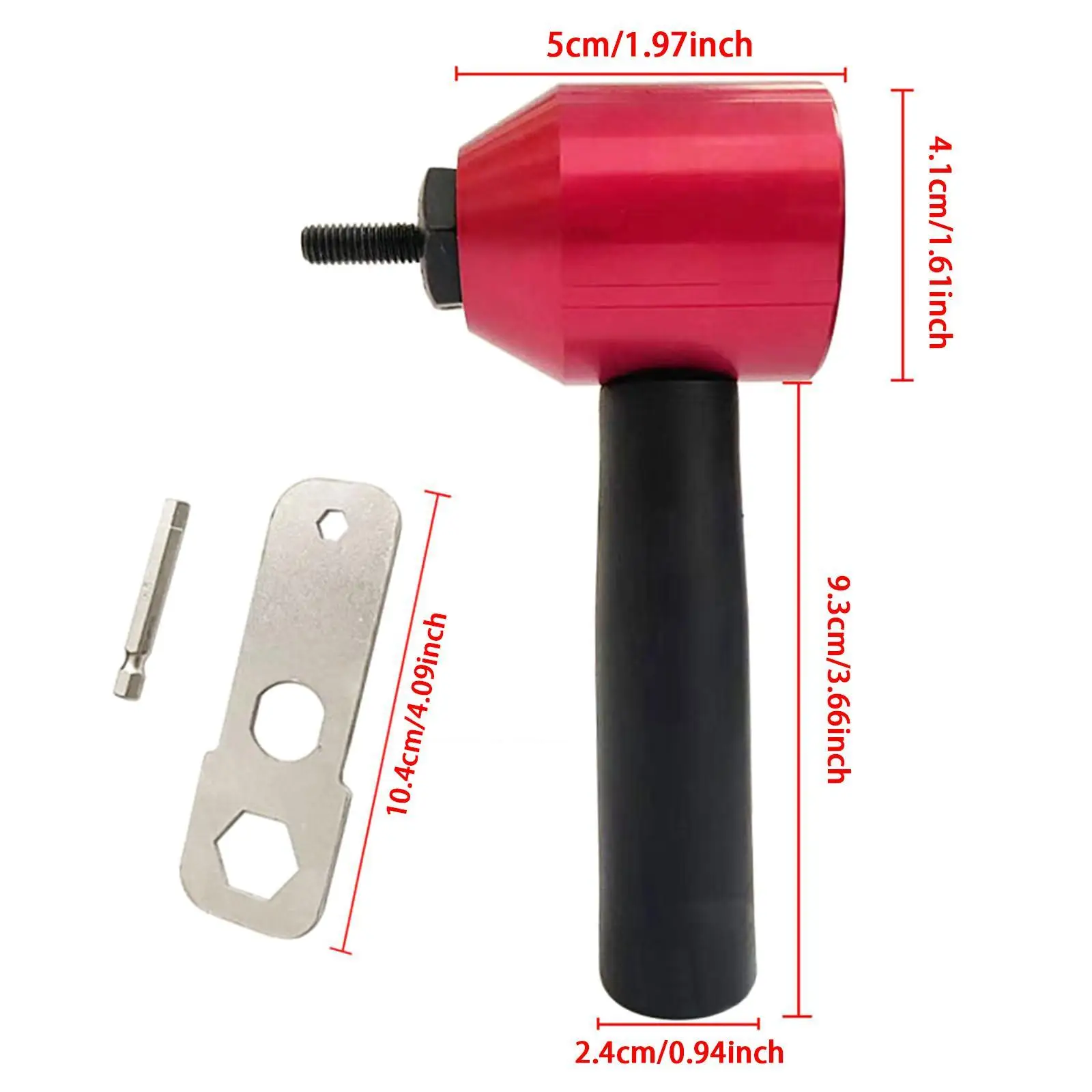 Electric Rivet Machine Conversion Head Rivet Drill Attachment Comfortable Grip