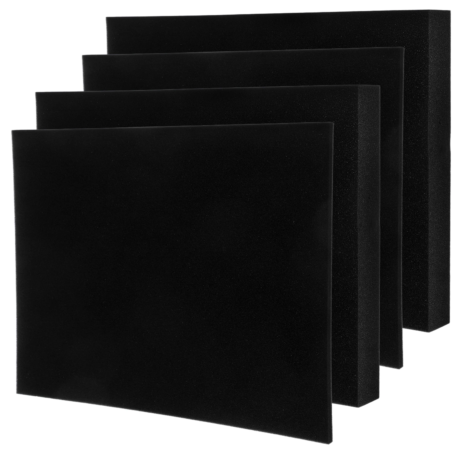 

4pcs H Tear Sponge Lining Black Polyethylene Foam Case Inserts Boards Packaging Craft Block Drawer Foam Jewelry Box ganizer
