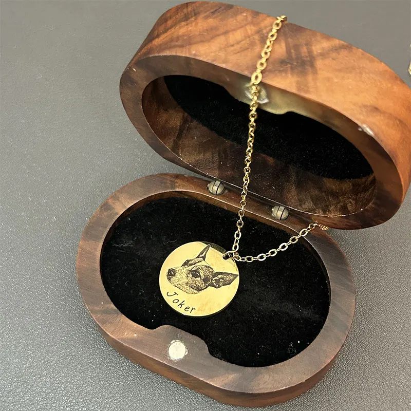  Kalung Potret Hewan Peliharaan Kustom Untuk Wanita Foto Anjing Personalisasi Baja Tahan Karat Dapat Disesuaikan Liontin Hadiah Perhiasan Pecinta Pemilik Hewan Peliharaan