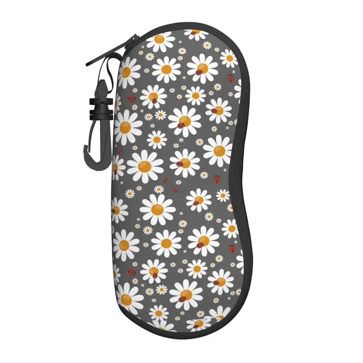 

Custom Daisy Flower Glasses Case Cool Chamomile Flowers Shell Eyeglasses Case Sunglasses Box