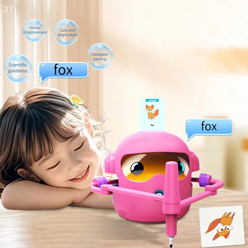 เด็ก Interactive การศึกษาหุ่นยนต์วาดภาพหุ่นยนต์วาดภาพอัตโนมัติเรียนรู้การวาดศิลปะการฝึกอบรมเครื่องอัจฉริยะหุ่นยนต์ของเล่น