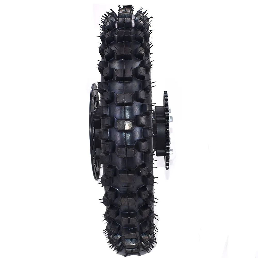 Motorcycle Rear Wheel 1.85-12 Inch With 80/100-12 Tire 190MM Brake Disc Plate Sprocket #428 For CRF KLX Kayo BSE Dirt Pit Bike