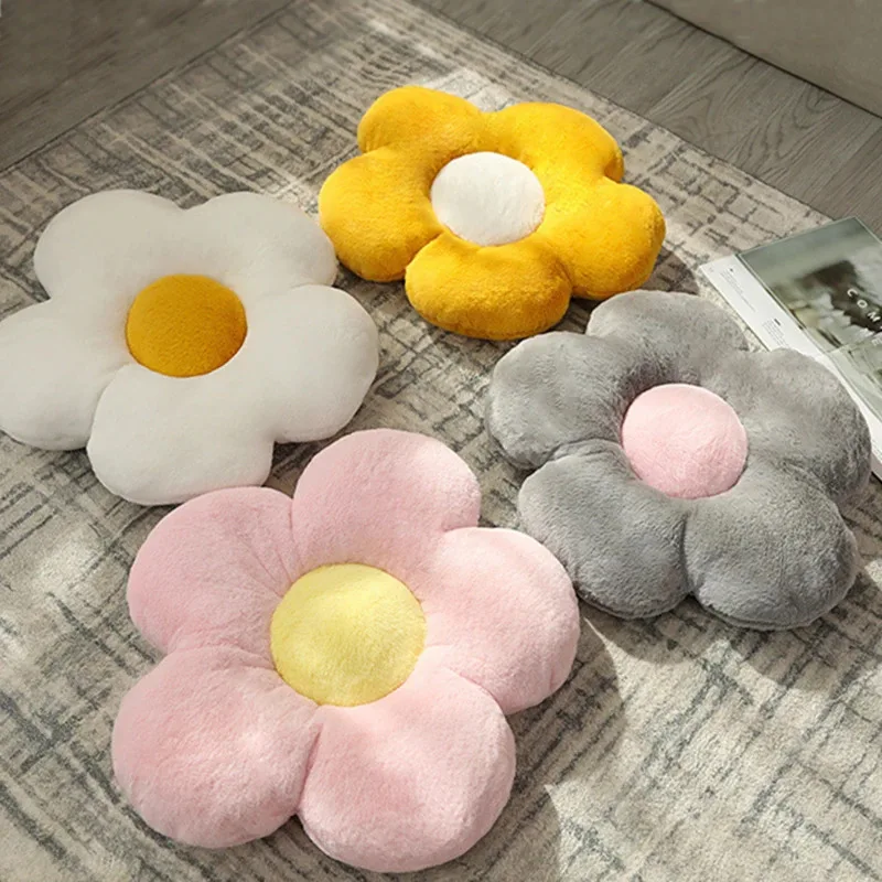 Multi - Color Flower - Shaped Plush Pet Bed - Soft Cat/Dog Cushion, Washable Pet Mat, Pet Room Decor, Ideal for Sofa/Bedroom view 3